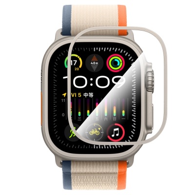 Apple Watch Ultra 49mm CaseWorld Alloy Series Sapphire Smartwatch Tempered Glass Screen Protector - 4