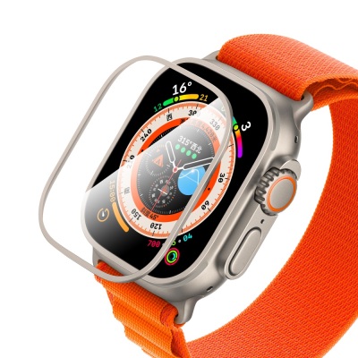 Apple Watch Ultra 49mm CaseWorld Alloy Series Sapphire Smartwatch Tempered Glass Screen Protector - 5