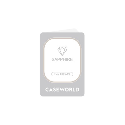 Apple Watch Ultra 49mm CaseWorld Alloy Serisi Safir Akıllı Saat Temperli Cam Ekran Koruyucu - 6