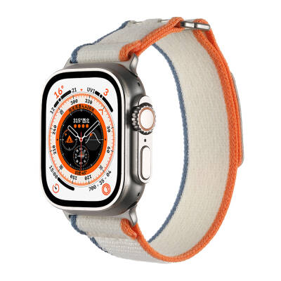 Apple Watch Ultra 49mm Hasır Kordon Zore KRD-106 Strap Kayış - 10