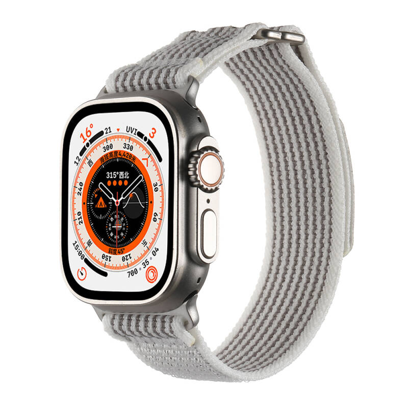 Apple Watch Ultra 49mm Hasır Kordon Zore KRD-106 Strap Kayış - 14