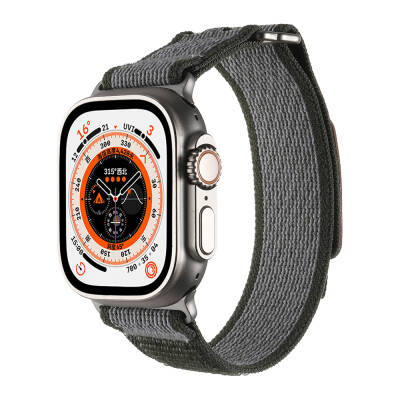 Apple Watch Ultra 49mm Hasır Kordon Zore KRD-106 Strap Kayış - 13