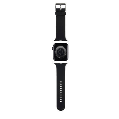Apple Watch Ultra 49mm Karl Lagerfeld Officially Licensed Silicone Strap with Iconic Karl & Choupette Logo - 3