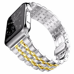 Apple Watch Ultra 49mm Kordon KRD-14 Metal Strap Kayış - 1