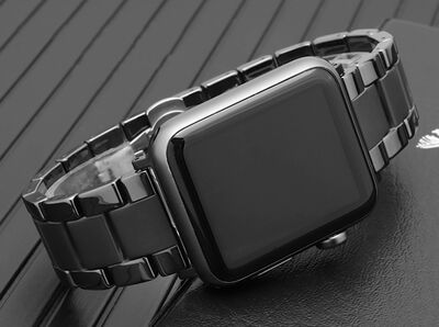 ​​​Apple Watch Ultra 49mm Kordon Mat Seramik Metal Strap Kayış - 11