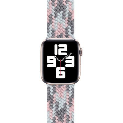 Apple Watch Ultra 49mm Kordon Wiwu Braided Solo Loop Contrast Color Large Strap Kayış - 10