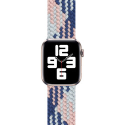 Apple Watch Ultra 49mm Kordon Wiwu Braided Solo Loop Contrast Color Large Strap Kayış - 15