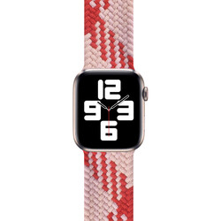 Apple Watch Ultra 49mm Kordon Wiwu Braided Solo Loop Contrast Color Medium Strap Kayış - 14