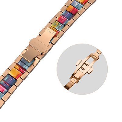 Apple Watch Ultra 49mm Kordon Wiwu Resin Steel Belt Metal Strap Kayış - 3