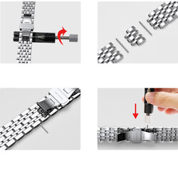 Apple Watch Ultra 49mm Kordon Wiwu Seven Beads Steel Belt Metal Strap Kayış - 5