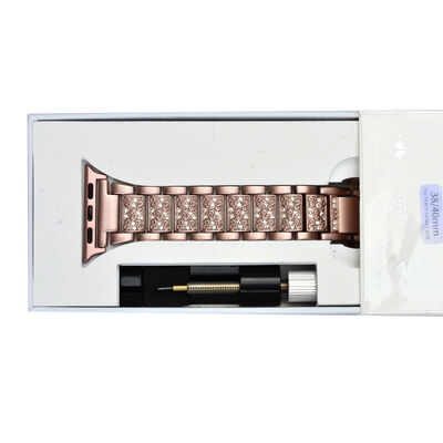 Apple Watch Ultra 49mm Kordon Wiwu Three Beads Set Auger Metal Strap Kayış - 29