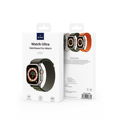 Apple Watch Ultra 49mm Kordon Wiwu WU-01 Hasır Örgü Strap Kayış - 10