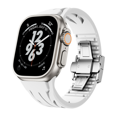 Apple Watch Ultra 49mm KRD-127 Metal Buckle Silicone Band - 14