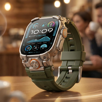 Apple Watch Ultra 49mm Mohseven iWatch Armor Silicone Band - 21