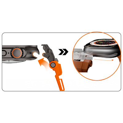 Apple Watch Ultra 49mm Mohseven iWatch Armor Silicone Band - 12