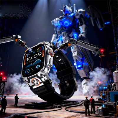 Apple Watch Ultra 49mm Mohseven iWatch Armor Silikon Kordon - 15