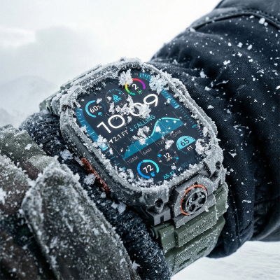 Apple Watch Ultra 49mm Mohseven iWatch Armor Silikon Kordon - 16