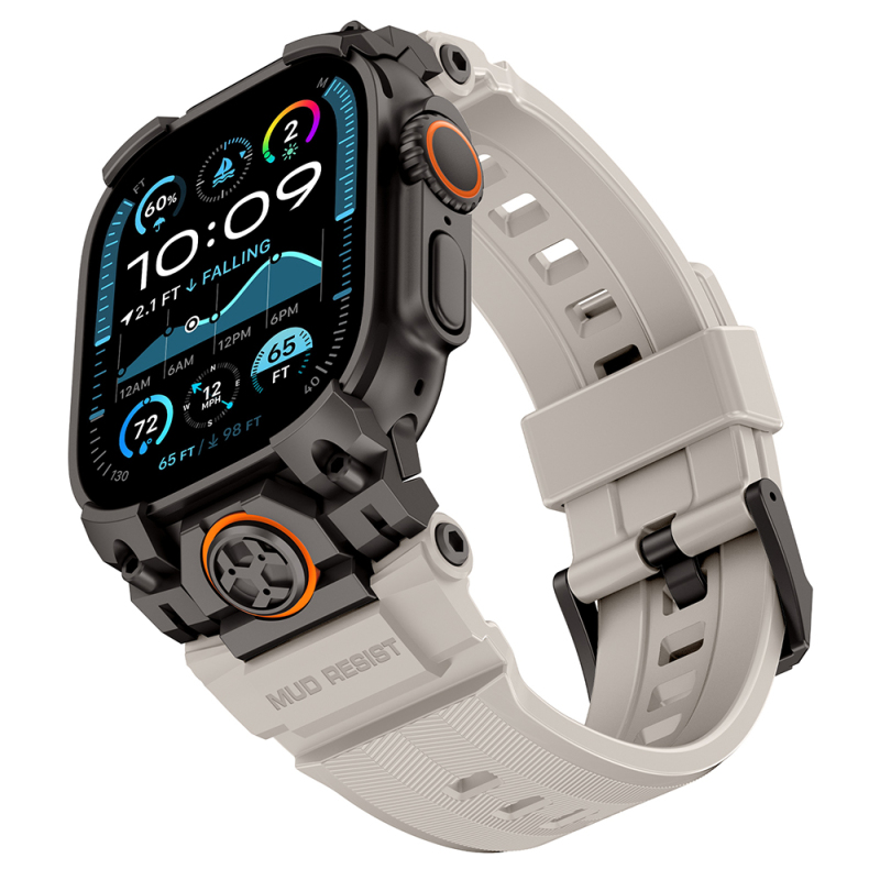 Apple Watch Ultra 49mm Mohseven iWatch Armor Silikon Kordon - 6