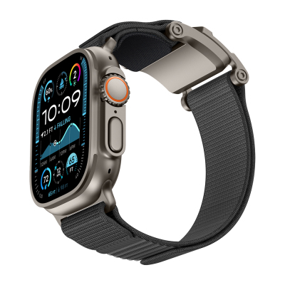 Apple Watch Ultra 49mm Mohseven iWatch Mecha Sport Hasır Kordon - 1