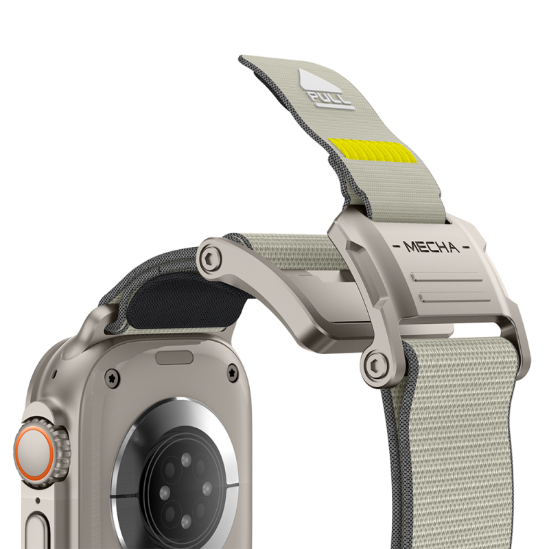 Apple Watch Ultra 49mm Mohseven iWatch Mecha Sport Silikon Kordon - 29