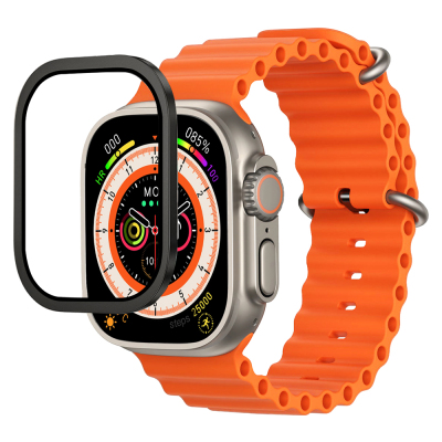 Apple Watch Ultra 49mm Mohseven iWatch Serisi Safir Akıllı Saat Temperli Cam Ekran Koruyucu - 3
