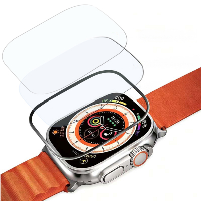 Apple Watch Ultra 49mm Mohseven iWatch Serisi Safir Akıllı Saat Temperli Cam Ekran Koruyucu - 6