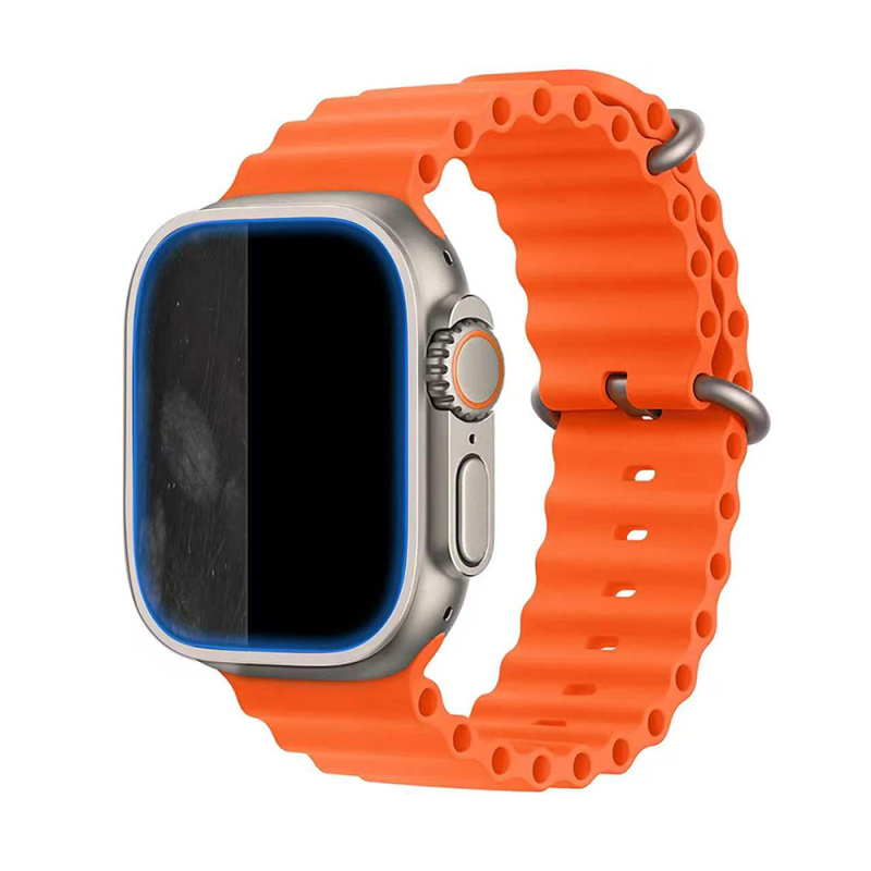 Apple Watch Ultra 49mm Mohseven iWatch Serisi Safir Akıllı Saat Temperli Cam Ekran Koruyucu - 8