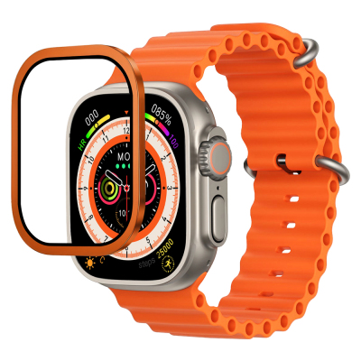 Apple Watch Ultra 49mm Mohseven iWatch Serisi Safir Akıllı Saat Temperli Cam Ekran Koruyucu - 4