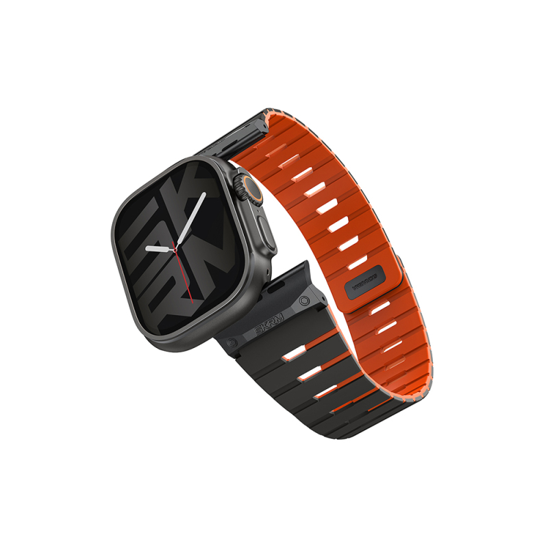 Apple Watch Ultra 49mm Skinarma Gemini Series TPU Magnetic Silicone Band - 5
