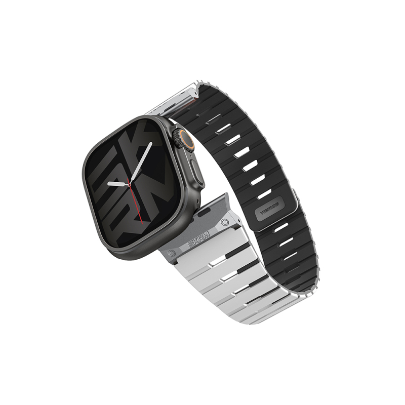 Apple Watch Ultra 49mm Skinarma Gemini Serisi TPU Magnetik Silikon Kordon - 6