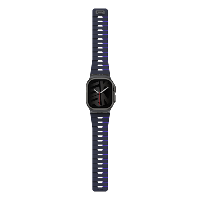 Apple Watch Ultra 49mm Skinarma Gemini Serisi TPU Magnetik Silikon Kordon - 14