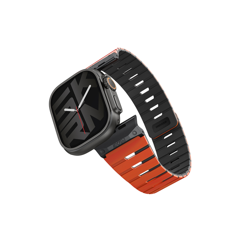 Apple Watch Ultra 49mm Skinarma Gemini Serisi TPU Magnetik Silikon Kordon - 4