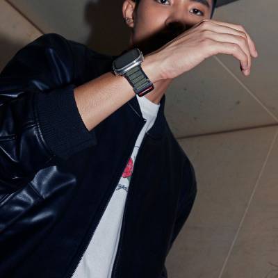 Apple Watch Ultra 49mm SkinArma Kobu Hasır Kordon - 14