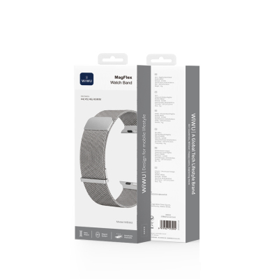 Apple Watch Ultra 49mm Wiwu MagFlex Secure Series Metal Band - 11