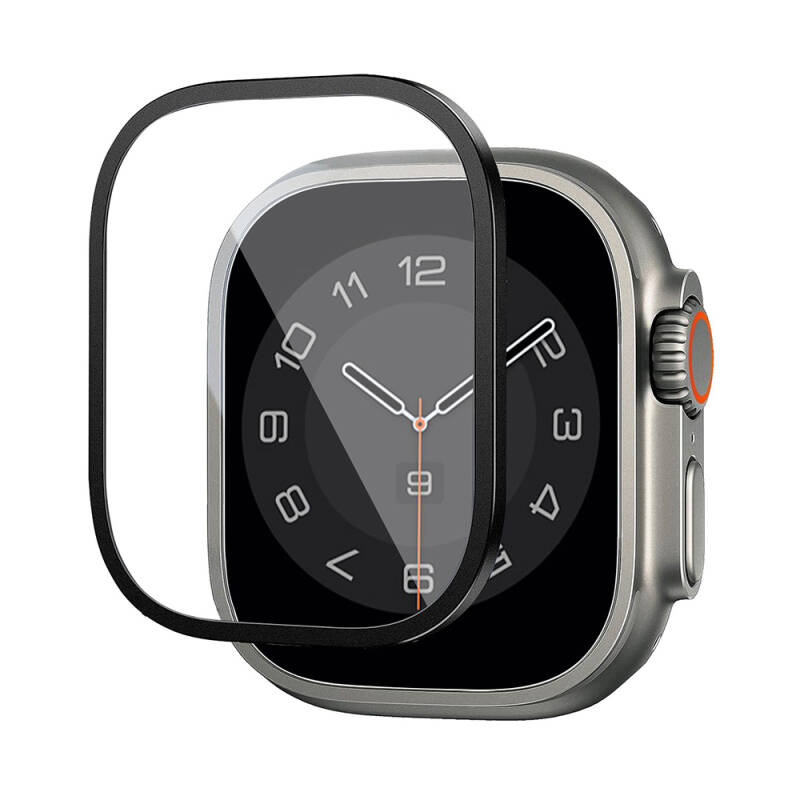 Apple Watch Ultra 49mm Wiwu Wi-JD106 Easy Install Akıllı Saat Temperli Cam Ekran Koruyucu - 1