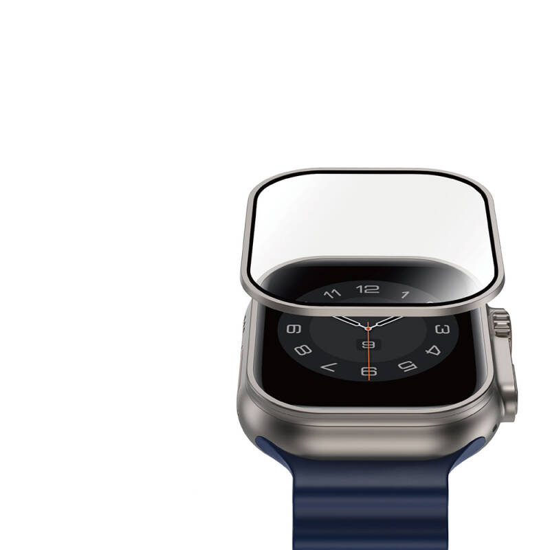 Apple Watch Ultra 49mm Wiwu Wi-JD106 Easy Install Akıllı Saat Temperli Cam Ekran Koruyucu - 2