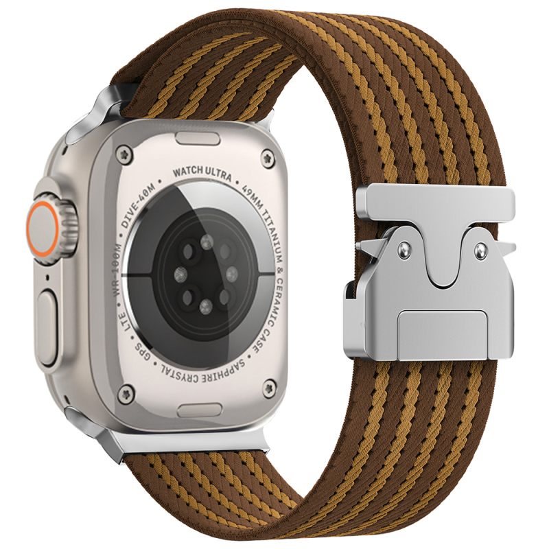Apple Watch Ultra 49mm Zor KRD-133 Nylon Fabric Wicker Braided Cord - 3