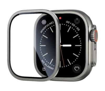 Apple Watch Ultra 49mm Zore ALM-01 Metal Çerçeveli Ekran Koruyucu - 7