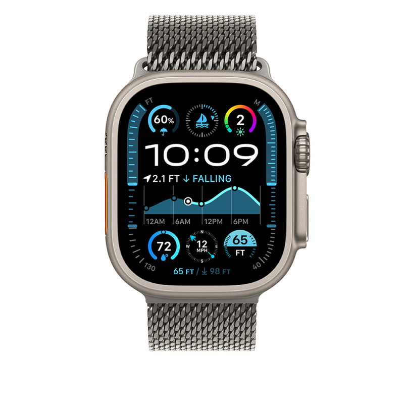 Apple Watch Ultra 49mm Zore KRD-100 Titanyum Hasır Kordon - 6