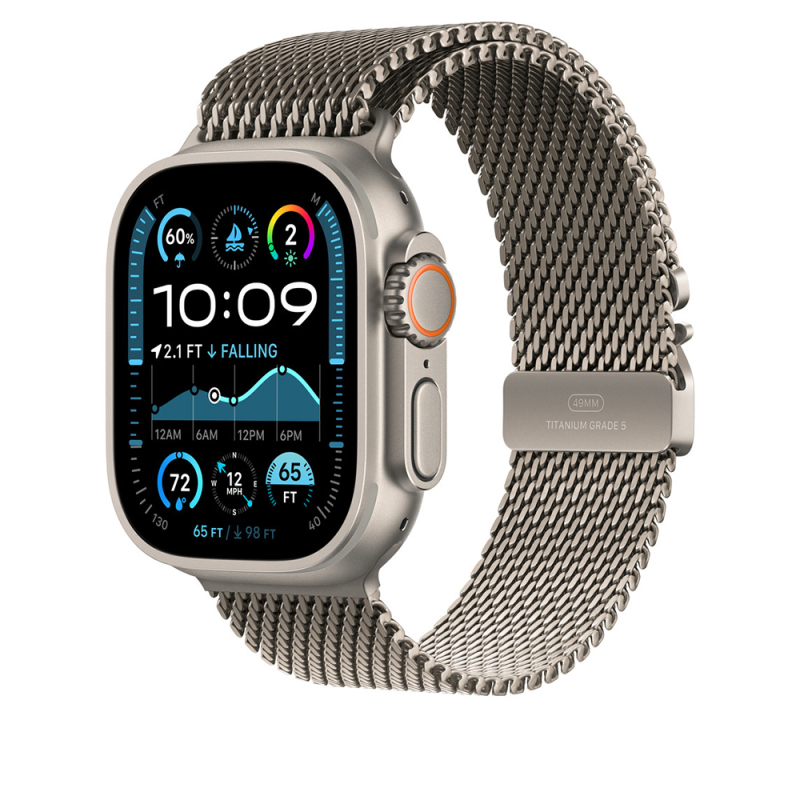 Apple Watch Ultra 49mm Zore KRD-100 Titanyum Hasır Kordon - 3