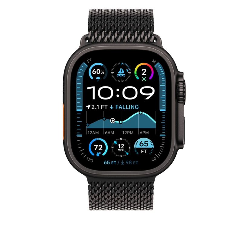 Apple Watch Ultra 49mm Zore KRD-100 Titanyum Hasır Kordon - 5