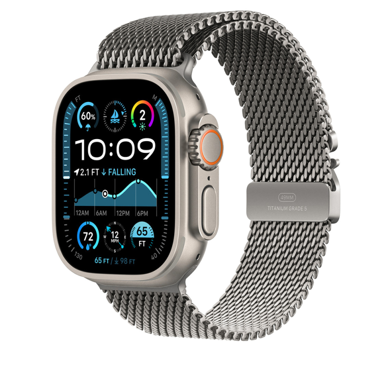 Apple Watch Ultra 49mm Zore KRD-100 Titanyum Hasır Kordon - 4