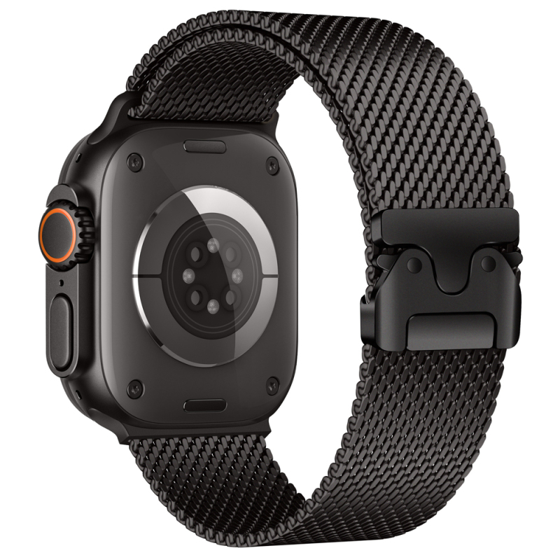 Apple Watch Ultra 49mm Zore KRD-121 Metal Hasır Kordon - 3