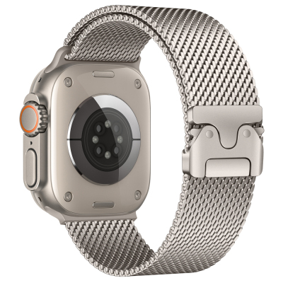 Apple Watch Ultra 49mm Zore KRD-121 Metal Hasır Kordon - 12