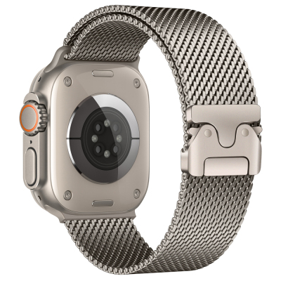 Apple Watch Ultra 49mm Zore KRD-121 Metal Hasır Kordon - 15