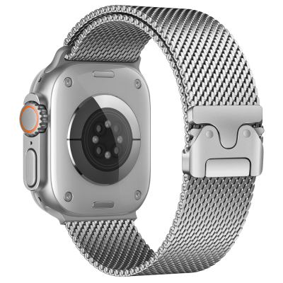 Apple Watch Ultra 49mm Zore KRD-121 Metal Hasır Kordon - 5