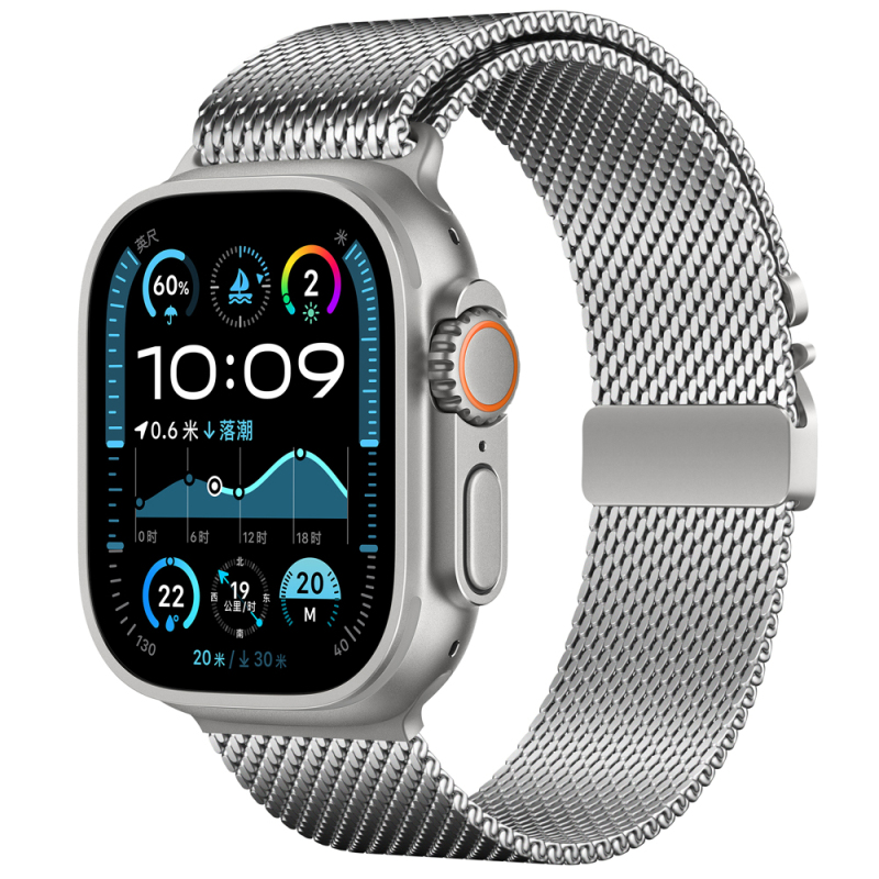 Apple Watch Ultra 49mm Zore KRD-121 Metal Mesh Band - 4