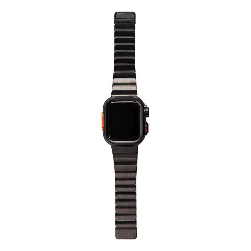 Apple Watch Ultra 49mm Zore KRD-126 Sert Kasa Koruyuculu Metal Kordon - 9