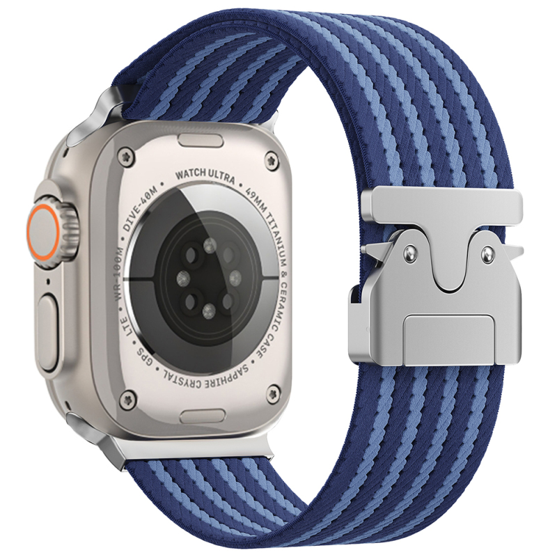 Apple Watch Ultra 49mm Zore KRD-133 Naylon Kumaş Hasır Örgülü Kordon - 1