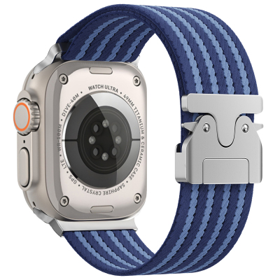 Apple Watch Ultra 49mm Zore KRD-133 Naylon Kumaş Hasır Örgülü Kordon - 2